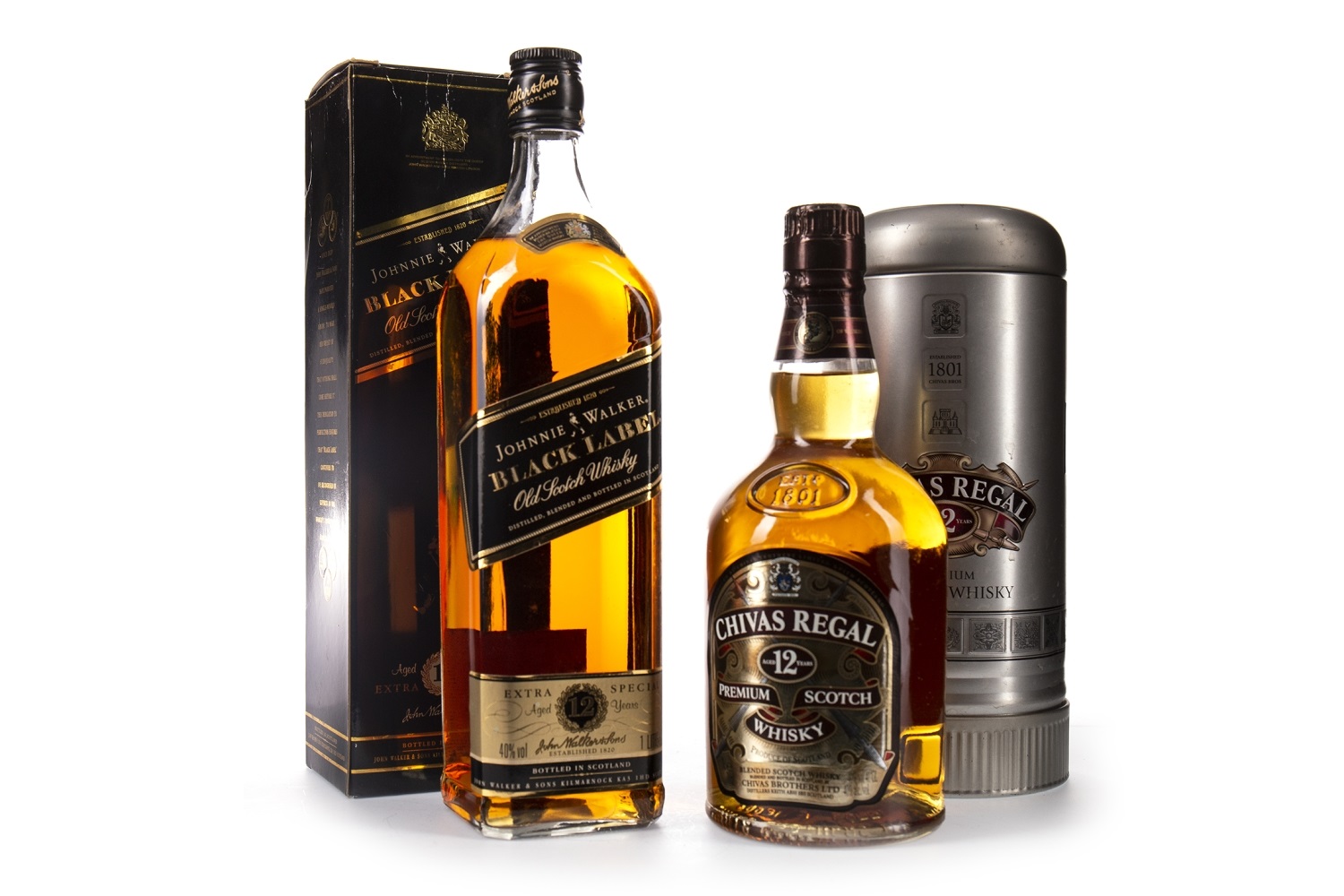 Lot 464 - CHIVAS REGAL 12 YEARS OLD AND A JOHNNIE