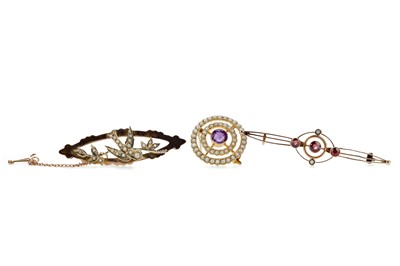 Lot 308 - THREE BROOCHES