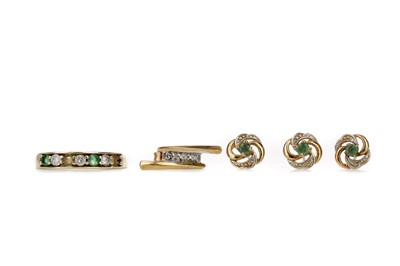 Lot 304 - A COLLECTION OF DIAMOND SET ITEMS