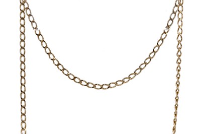 Lot 328 - A NINE CARAT GOLD NECKLACE
