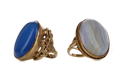 Lot 1351 - TWO DRESS RINGS