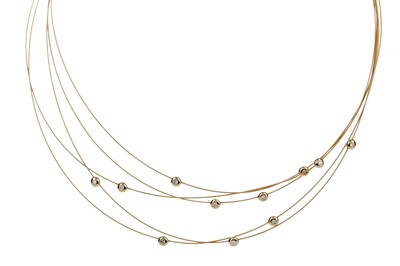 Lot 1382 - A MULTI STRAND NECKLACE