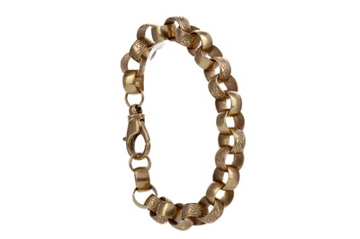 Lot 1485 - AN ENGRAVED BELCHER BRACELET