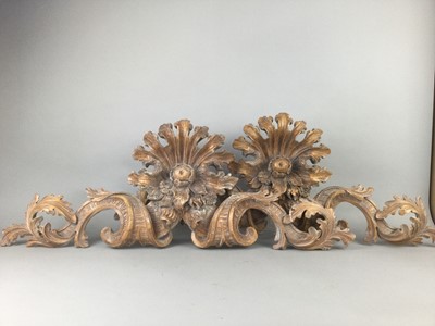 Lot 753 - A PAIR OF COMPOSITION OVER DOOR MOUNTS