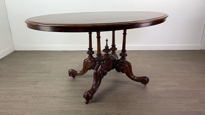 Lot 716 - A VICTORIAN WALNUT BREAKFAST TABLE