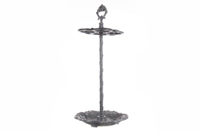 Lot 738 - A 19TH CENTURY CAST IRON STICK STAND