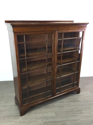 Lot 764 - A VICTORIAN MAHOGANY TWO DOOR BOOKCASE