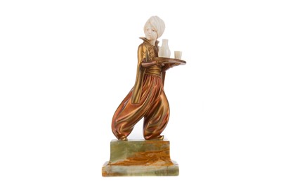 Lot 826 - AN ART DECO BRONZE FIGURE BY FERDINAND PREISS