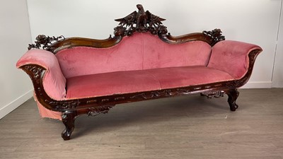 Lot 771 - A SETTEE OF REGENCY DESIGN