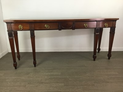 Lot 851 - A MAHOGANY SERVING TABLE/SIDEBOARD OF ADAM DESIGN