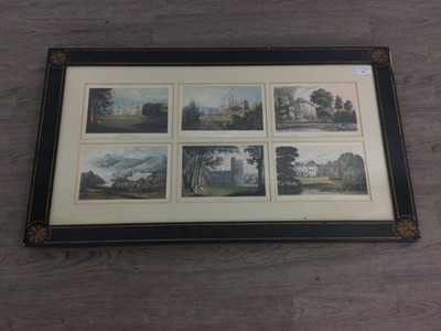 Lot 861 - A SET OF COLOUR AQUATINTS PUBLISHED BY ACKERMANN
