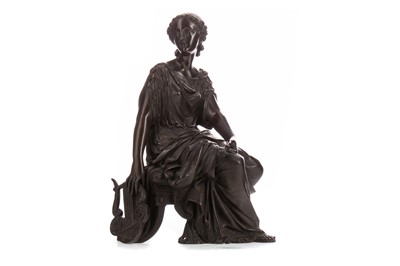 Lot 686 - A VICTORIAN BRONZE CLOCK SURMOUNT