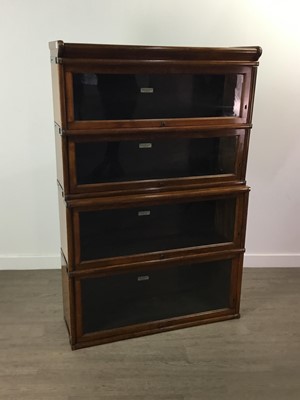 Lot 832 - A GLOBE-WERNICKE OPEN SECTIONAL BOOKCASE