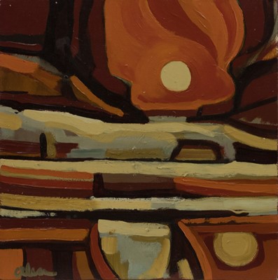 Lot 43 - SUN PATTERNS II, AN OIL BY JAMIE O'DEA