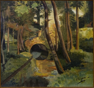 Lot 10 - UNTITLED (AFTER CEZANNE), AN OIL