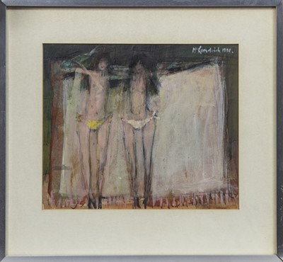Lot 25 - TWO FIGURES, A MIXED MEDIA BY TOM MCKENDRICK