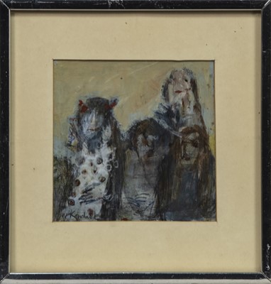Lot 35 - DYKE CHILDREN, A MIXED MEDIA BY TOM MCKENDRICK