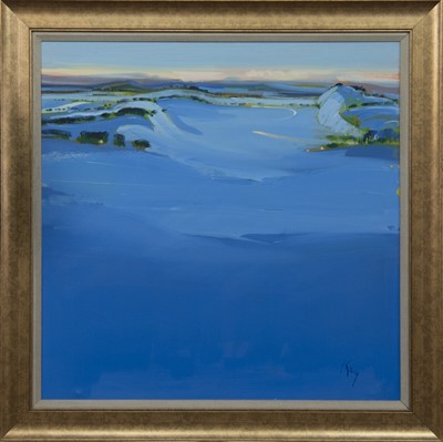 Lot 29 - WINTER LANDSCAPE, AN OIL BY PETER KING