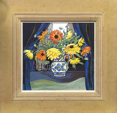 Lot 92 - DONALDA'S JUG, A MIXED MEDIA BY AVRIL PATON
