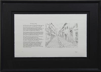 Lot 98 - MR TAMBOURINE MAN, A LITHOGRAPH BY BOB DYLAN
