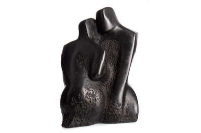 Lot 127 - THE LOVERS EMBRACE, A SCULPTURE BY JOHN BROWN