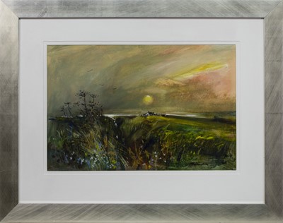 Lot 142 - ON THE EDGE, AN OIL BY DOUGLAS PHILLIPS