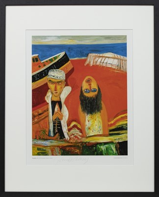 Lot 163 - TSUNAMI, A SIGNED PRINT BY JOHN BELLANY