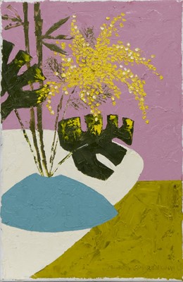 Lot 54 - FLORAL STILL LIFE, AN OIL BY ELENA KOURENKOVA