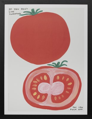 Lot 215 - IF YOU DON'T LIKE TOMATOES, A LITHOGRAPH BY DAVID SHRIGLEY