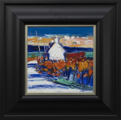 Lot 260 - AUTUMN AT KINGARTH, AN OIL BY JOLOMO