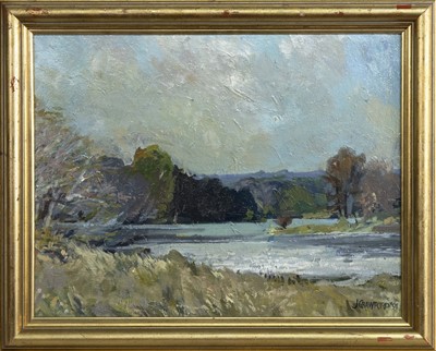 Lot 21 - FISHERMAN, THE HIGHLANDS, RIVER CONON, AN OIL BY JOHN MCKINNON CRAWFORD