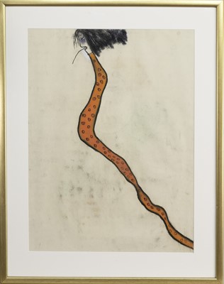 Lot 30 - AN UNTITLED PASTEL BY PAT DOUTHWAITE