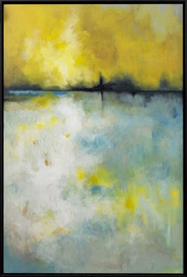 Lot 70 - GOLDEN SUNSET, AN OIL BY STUART MARTIN