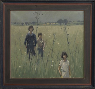 Lot 77 - SUMMER HAZE, AN OIL BY STEPHEN BROWN