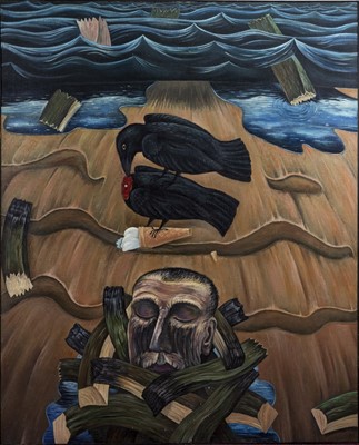 Lot 142 - ICE CREAM FOR CROW, A LARGE OIL BY EDWARD SUMMERTON