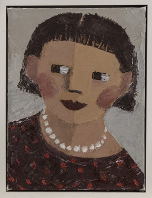 Lot 115 - ROSIE, AN OIL BY CATRIONA MILLAR