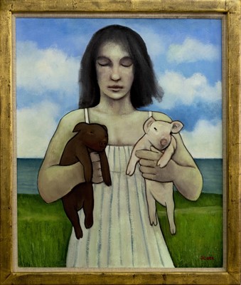 Lot 179 - CIRCE, AN OIL BY MICHAEL SCOTT