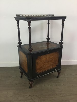 Lot 200 - A VICTORIAN WALNUT WHATNOT