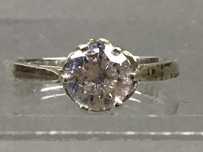 Lot 52 - A LOT OF SILVER AND OTHER COSTUME JEWELLERY