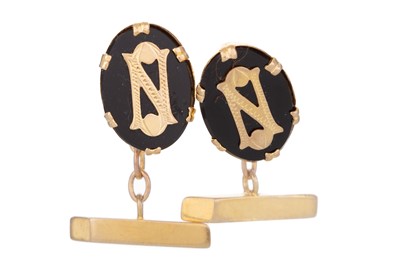 Lot 675 - PAIR OF VICTORIAN STYLE CUFFLINKS