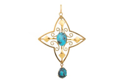 Lot 683 - TURQUOISE PENDANT