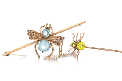 Lot 703 - PASTE FLY BROOCH