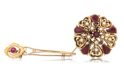 Lot 720 - TWO GOLD BROOCHES AND ONE OTHER