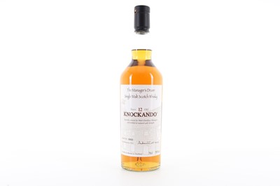 Lot 2 - KNOCKANDO 12 YEAR OLD MANAGER'S DRAM
