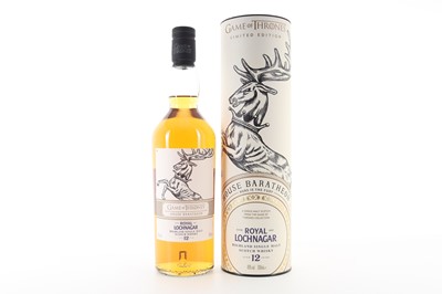 Lot 14 - ROYAL LOCHNAGAR 12 YEAR OLD GAME OF THRONES COLLECTION - HOUSE BARATHEON