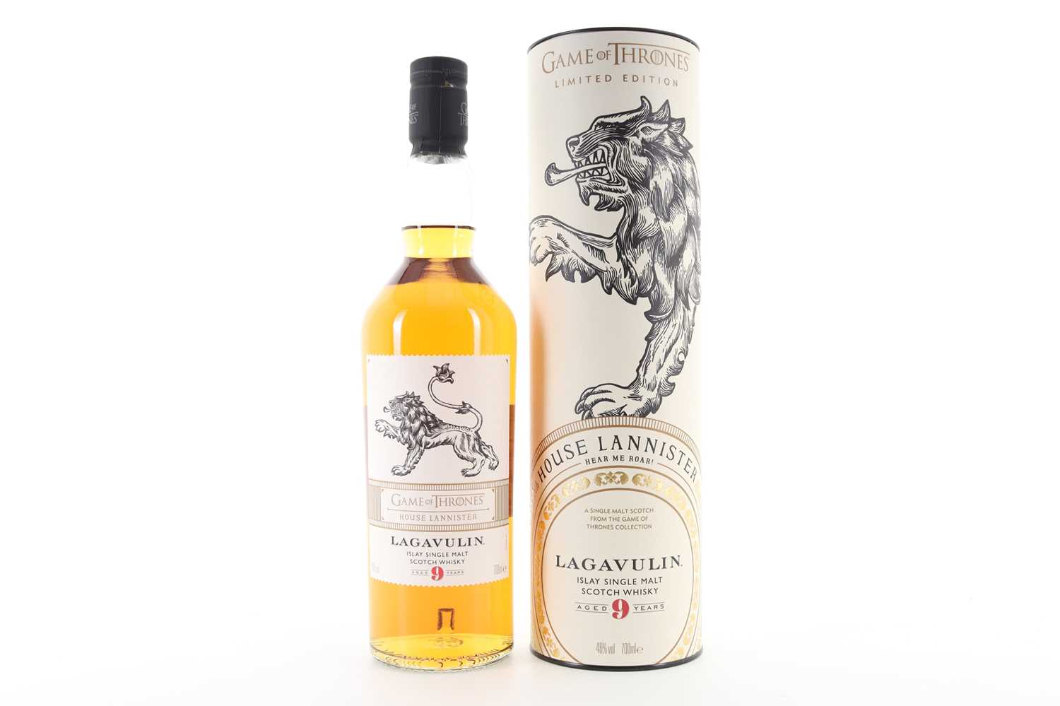 Lot 15 - LAGAVULIN 9 YEAR OLD GAME OF THRONES COLLECTION - HOUSE LANNISTER