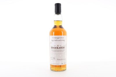 Lot 26 - KNOCKANDO 12 YEAR OLD MANAGER'S DRAM