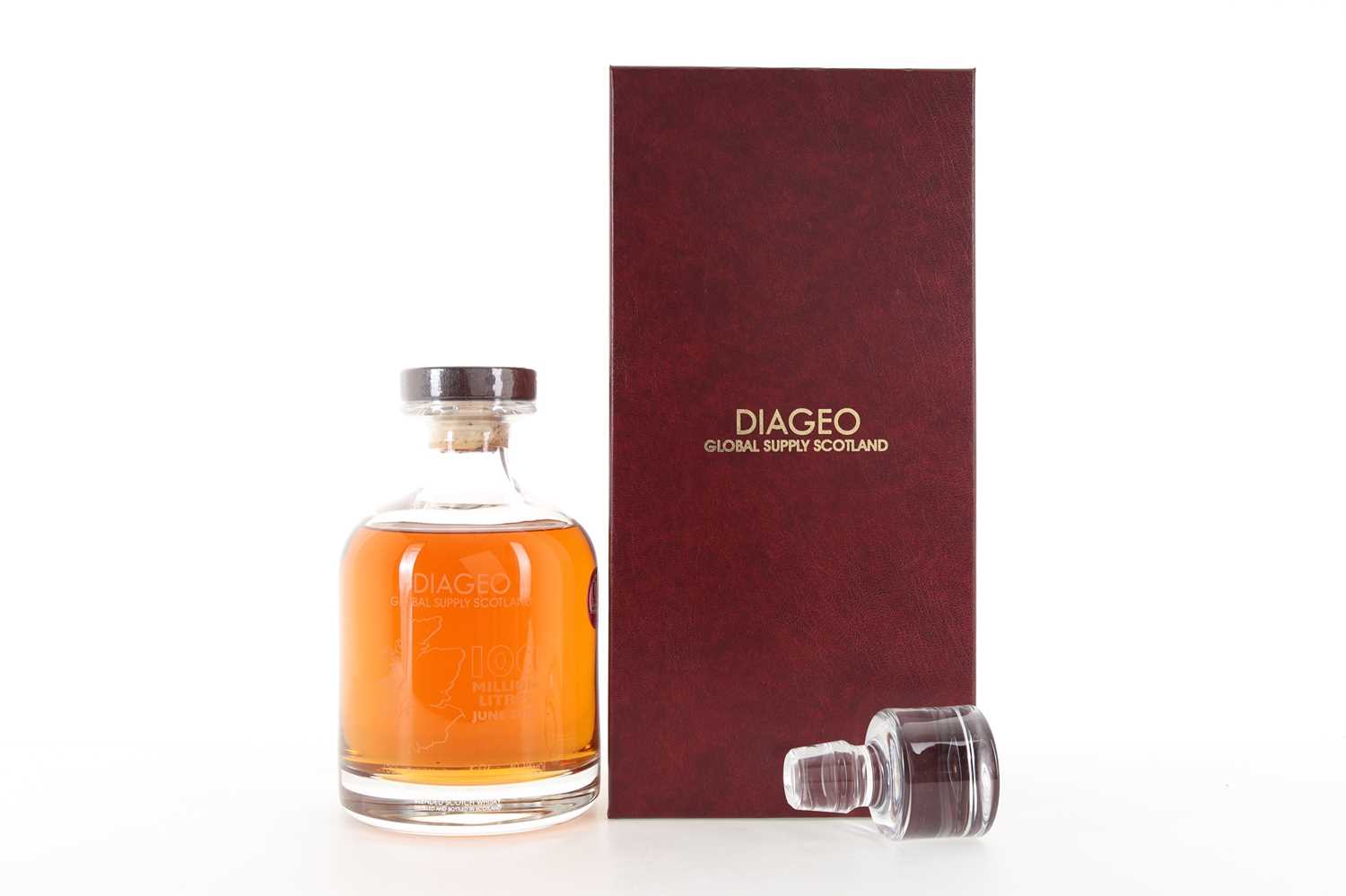 Lot 34 - DIAGEO GLOBAL SUPPLY 100 MILLION LITRES DECANTER 75CL