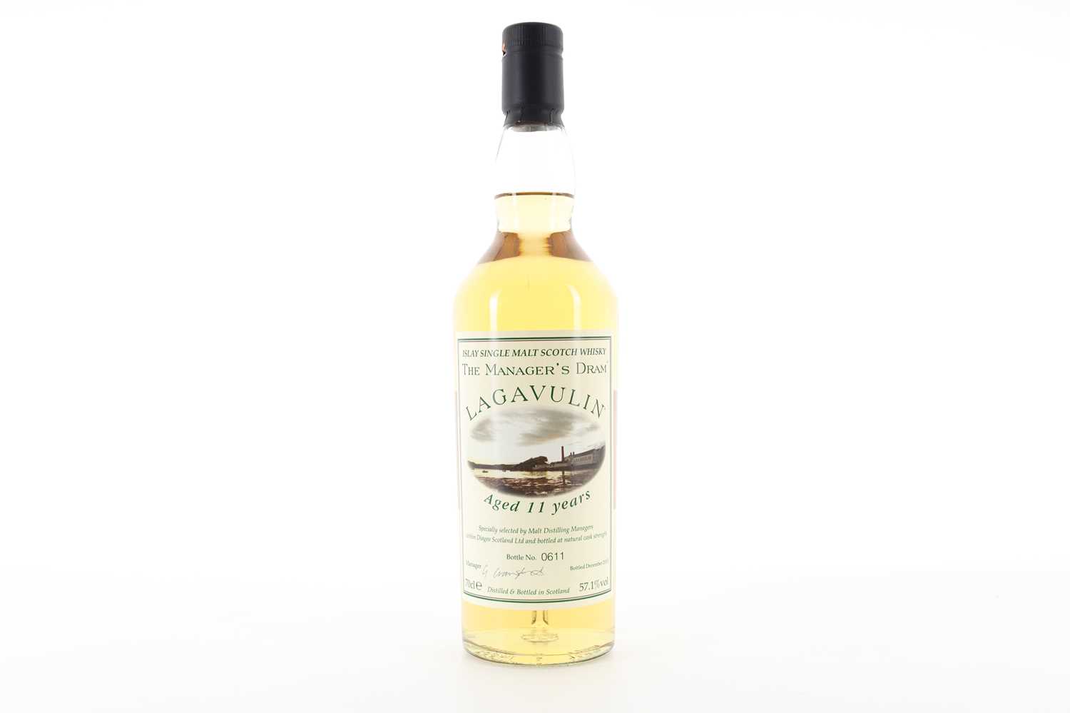 Lot 55 - LAGAVULIN 11 YEAR OLD MANAGER'S DRAM