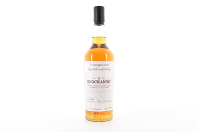 Lot 56 - KNOCKANDO 12 YEAR OLD MANAGER'S DRAM